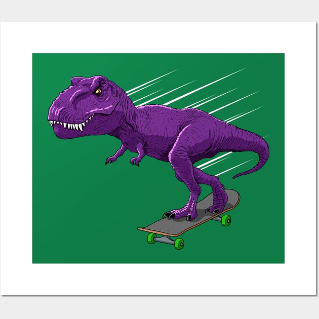 Rex skateboard Wall Art by albertocubatas